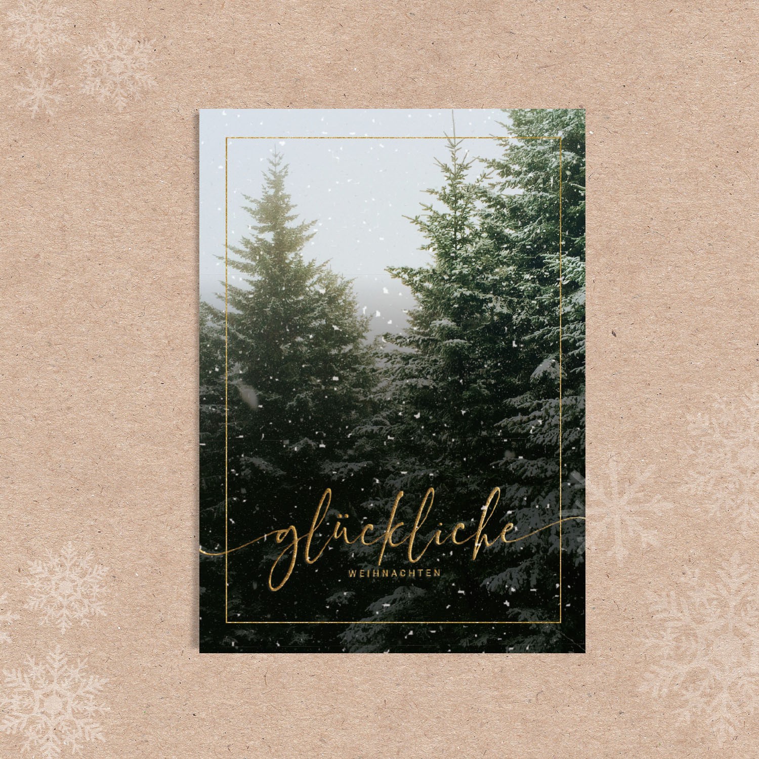 Postkarte «glückliche-Weihnachten»